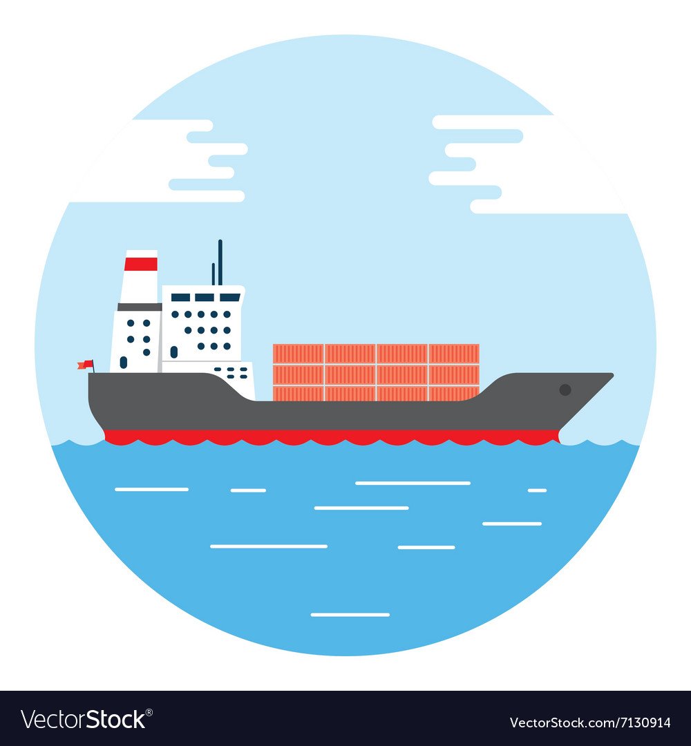 Корабль буксир рисунок