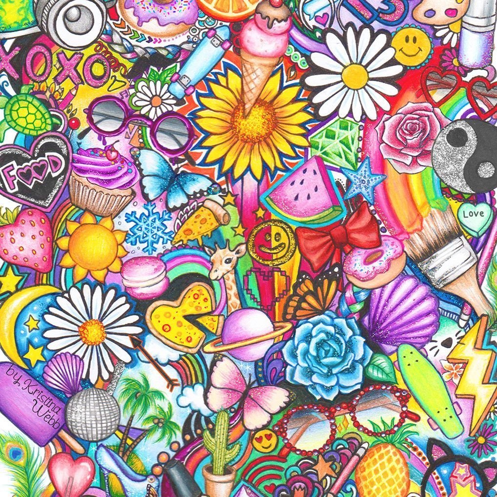 Разноцветные смайлики