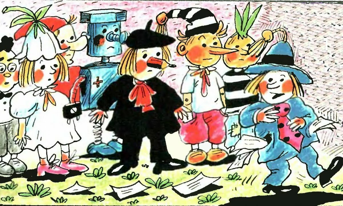 Незнайка Буратино Чиполлино