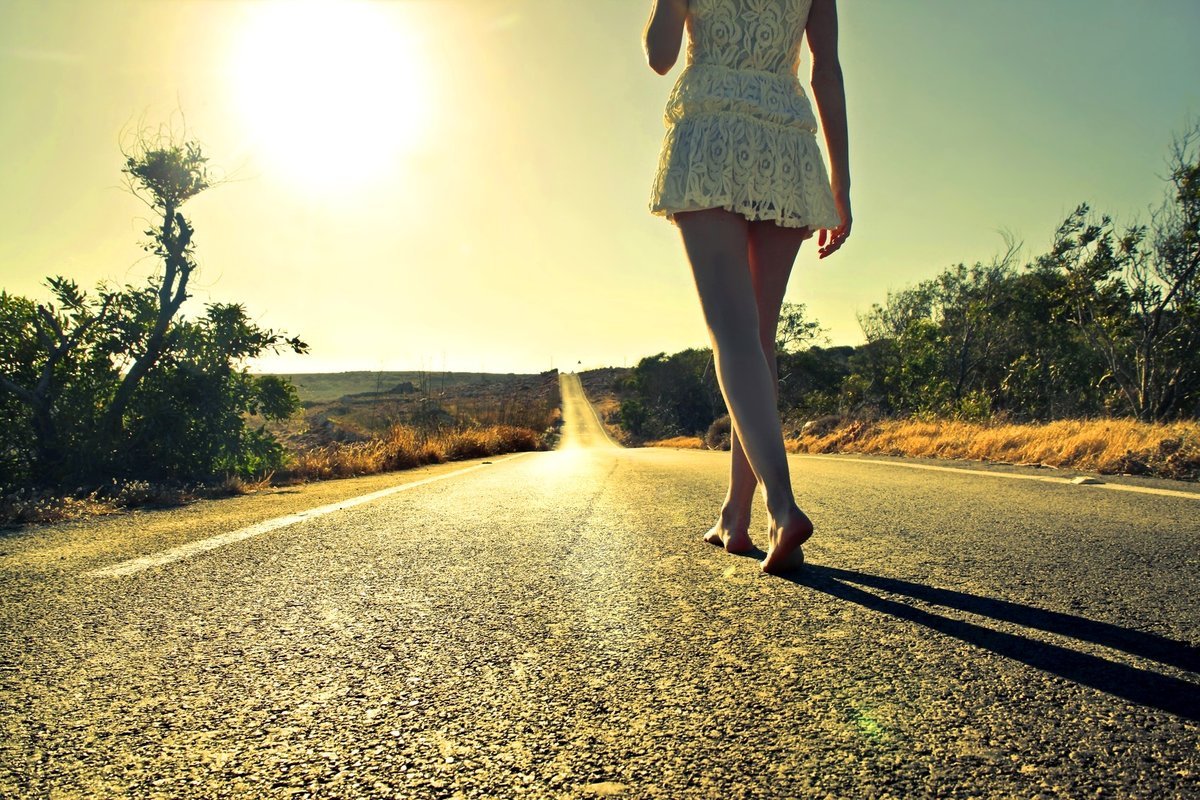 Путешественник на закате