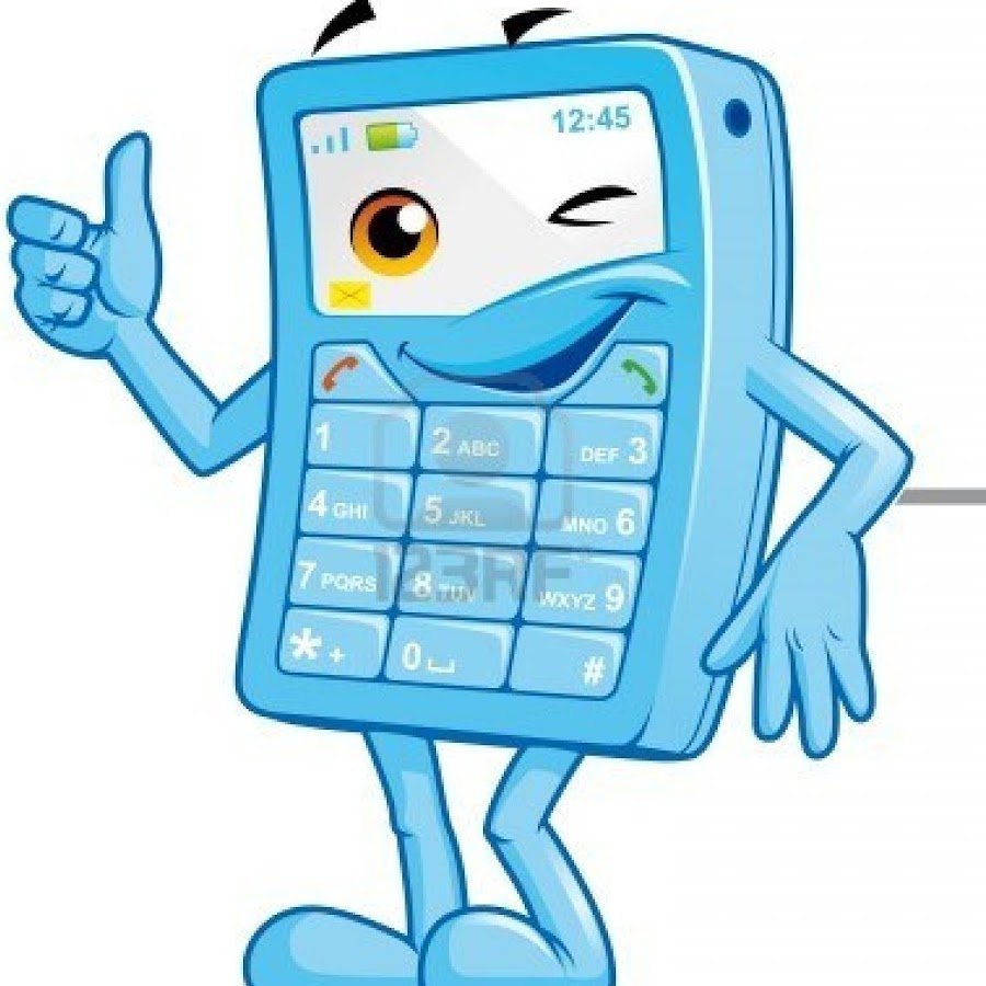 Мультяшный сотовый телефон