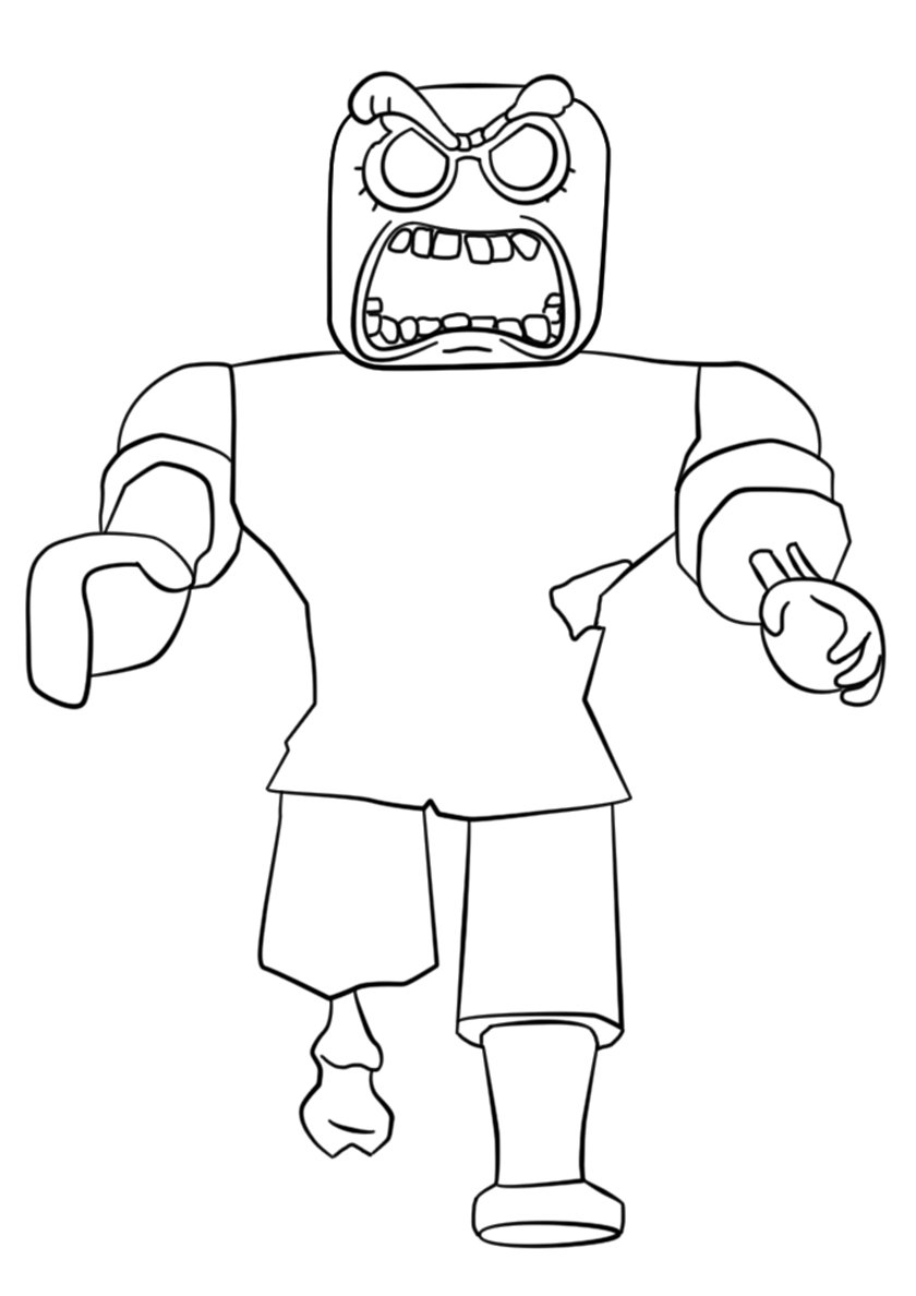 Раскраска РОБЛОКС