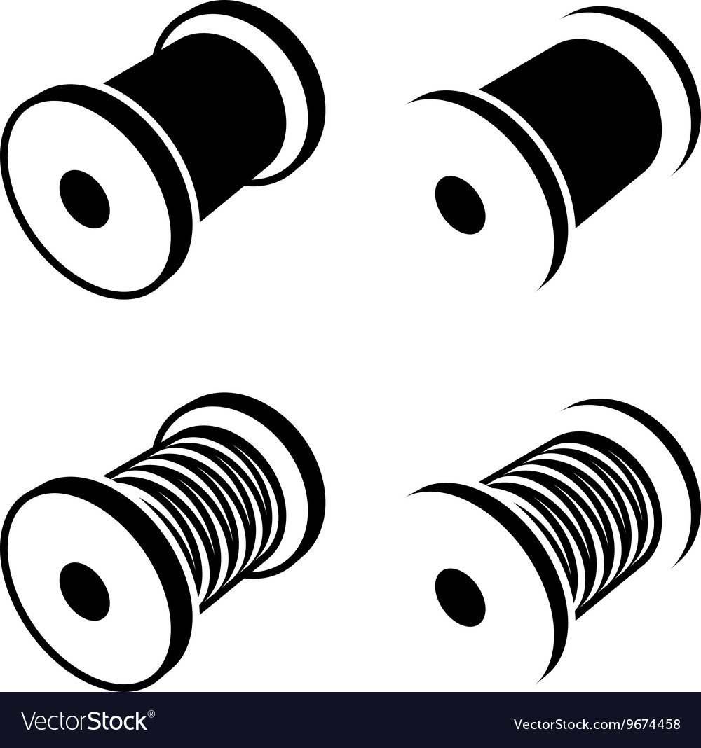 Катушка ниток с иголкой