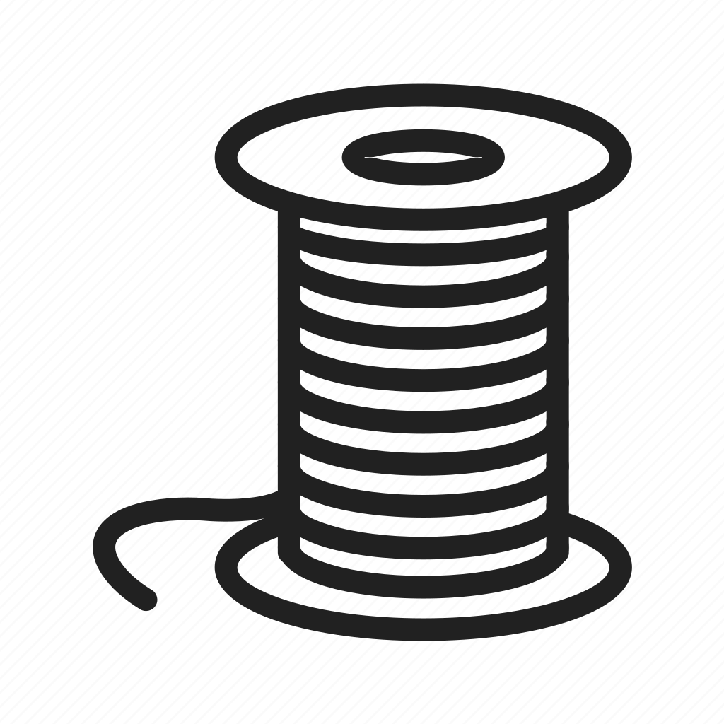 Иголка с ниткой вектор