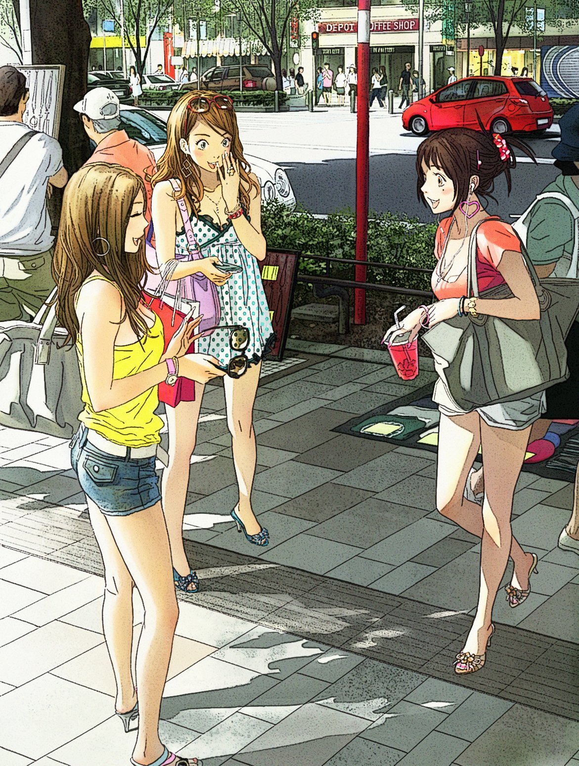 Девушка в стиле аниме