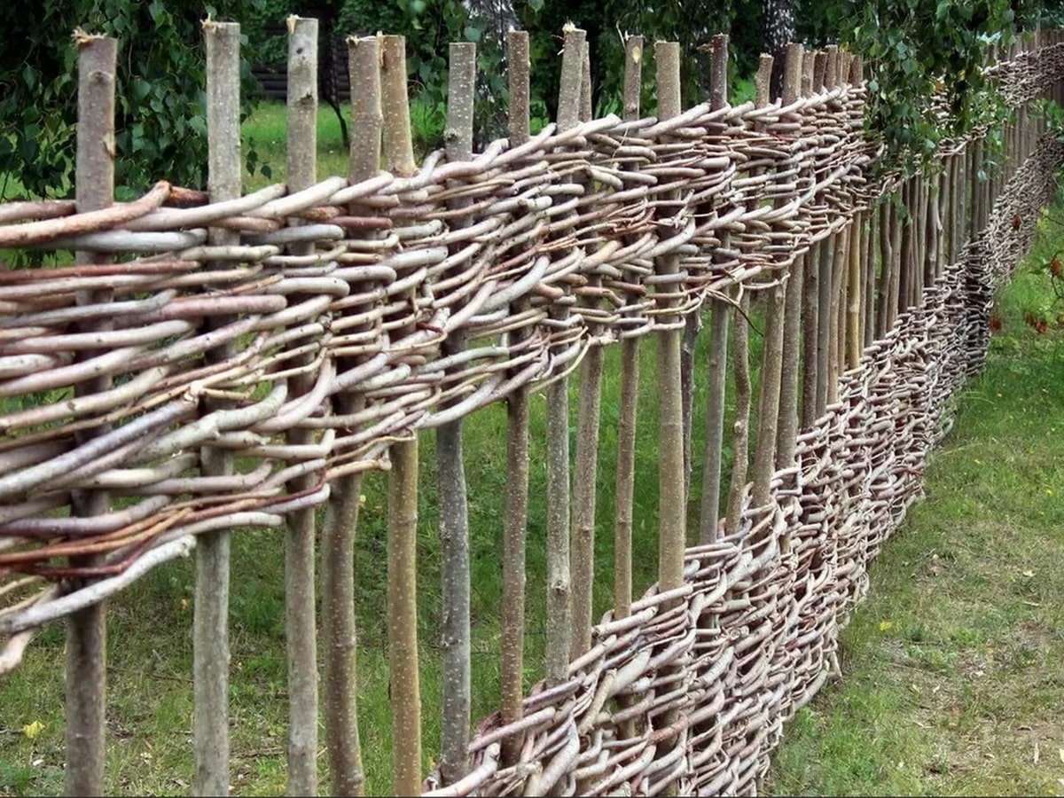 Плетеный забор