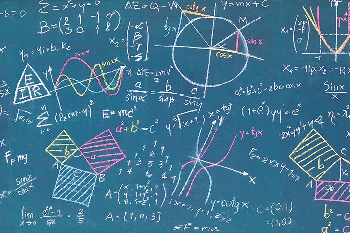 Школьный фон формулы