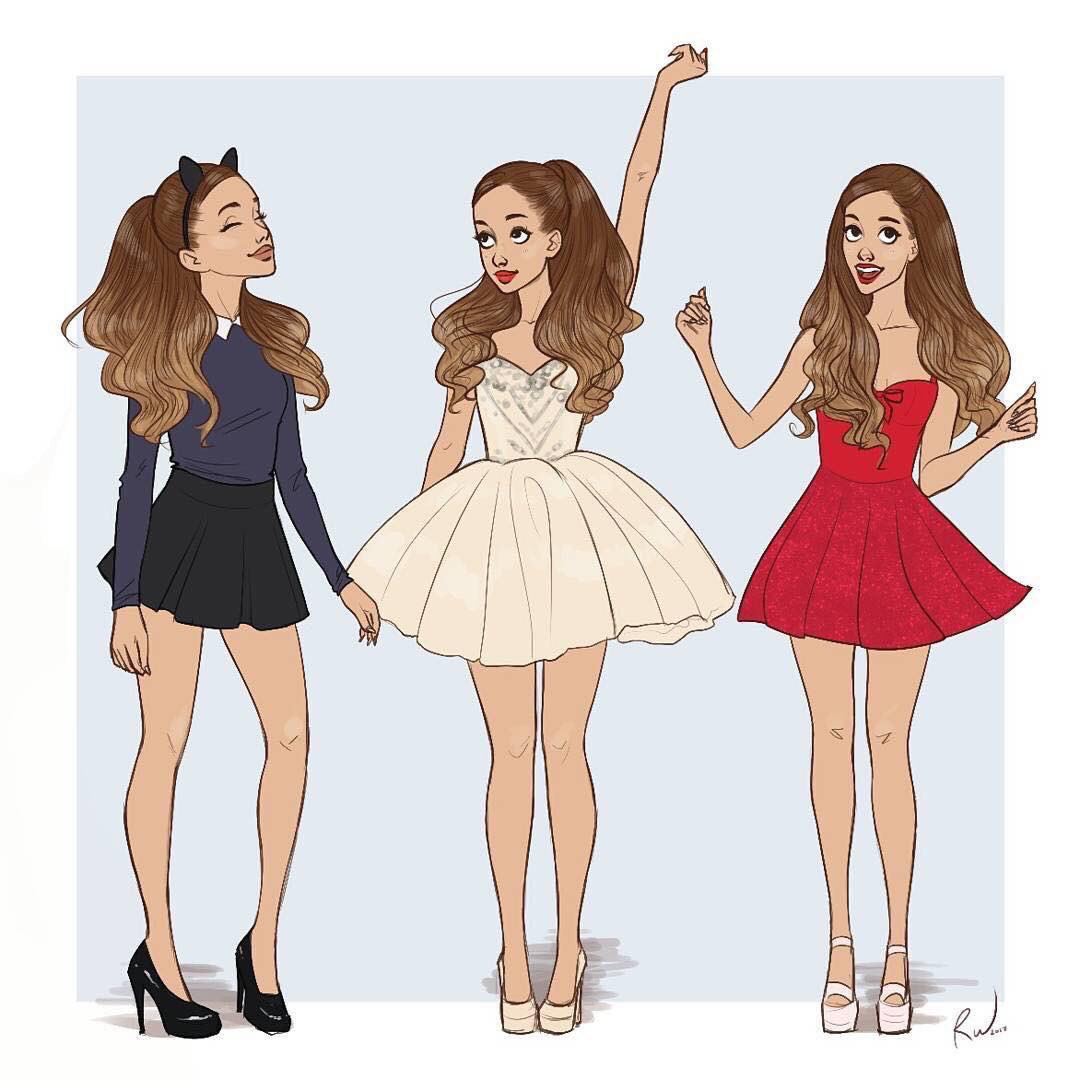 Рисунки девочек в стиле приложений