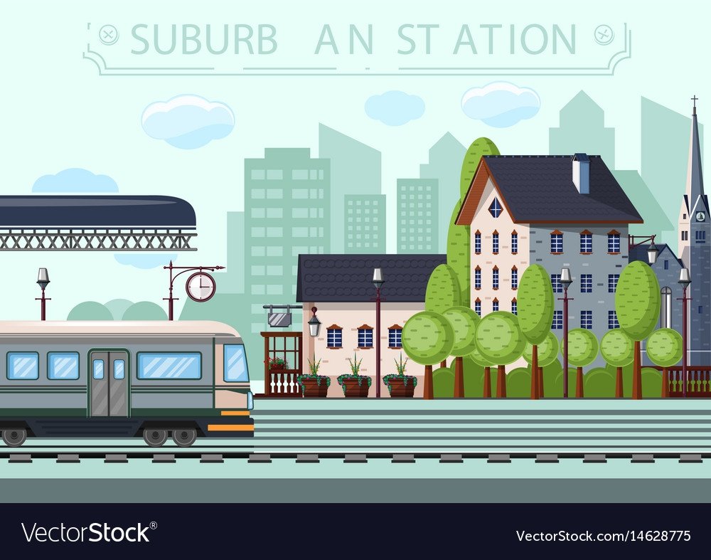 Поезд вектор рельсы сбоку