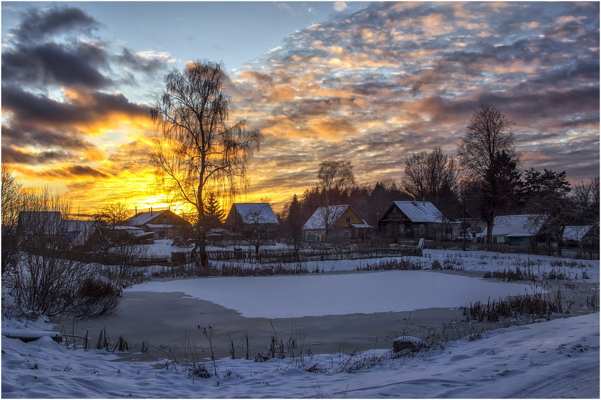 Зима в деревне