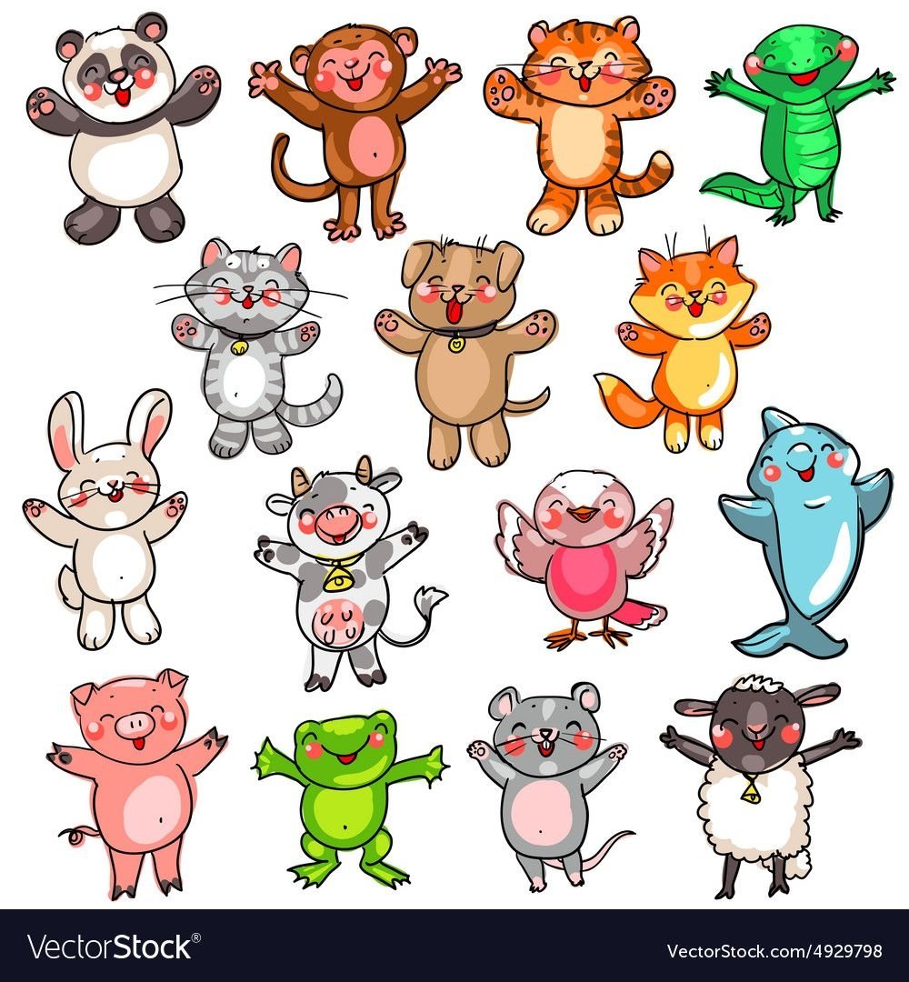 Забавные зверята Графика