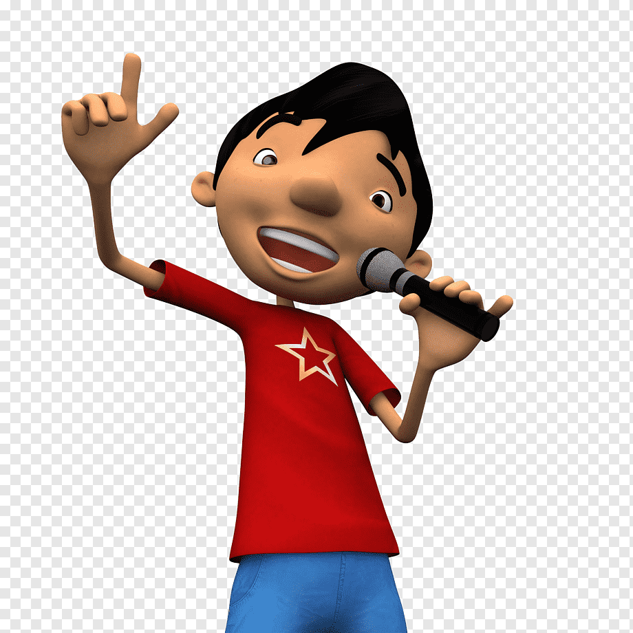 Мальчик и девочка поют