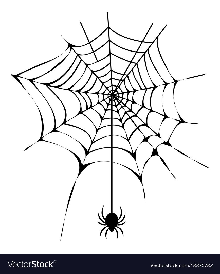 Паутина черно белая