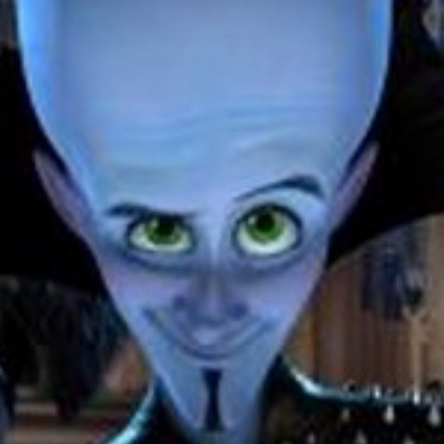 Синий пришелец из мультика