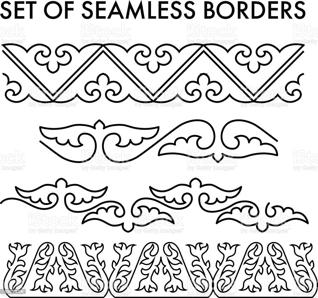 Казахский орнамент картинки для детей