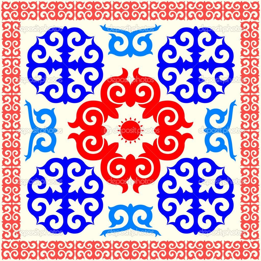 Национальный узор Казахстана