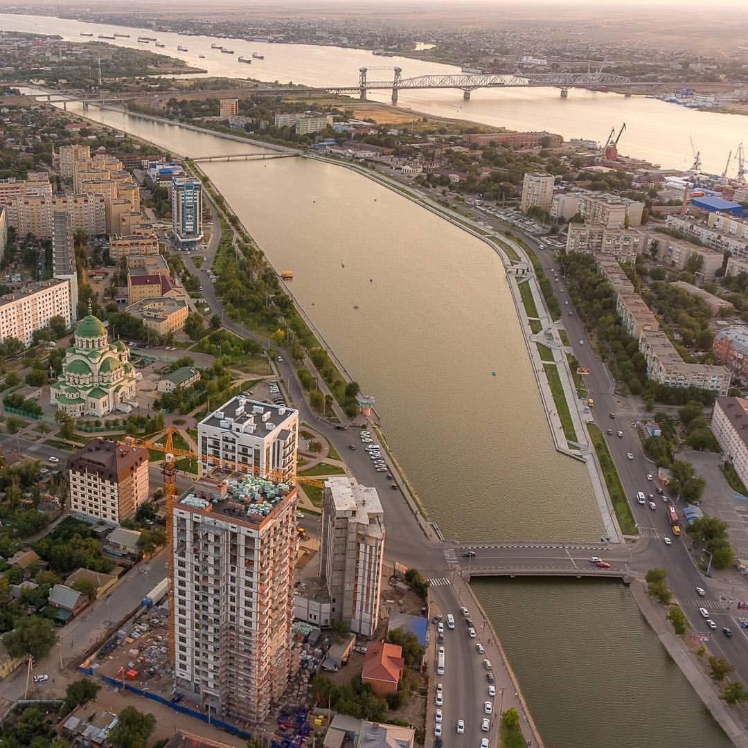 Набережная эллинга Астрахань