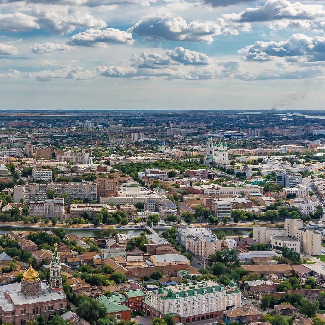 Астрахань с птичьего полета