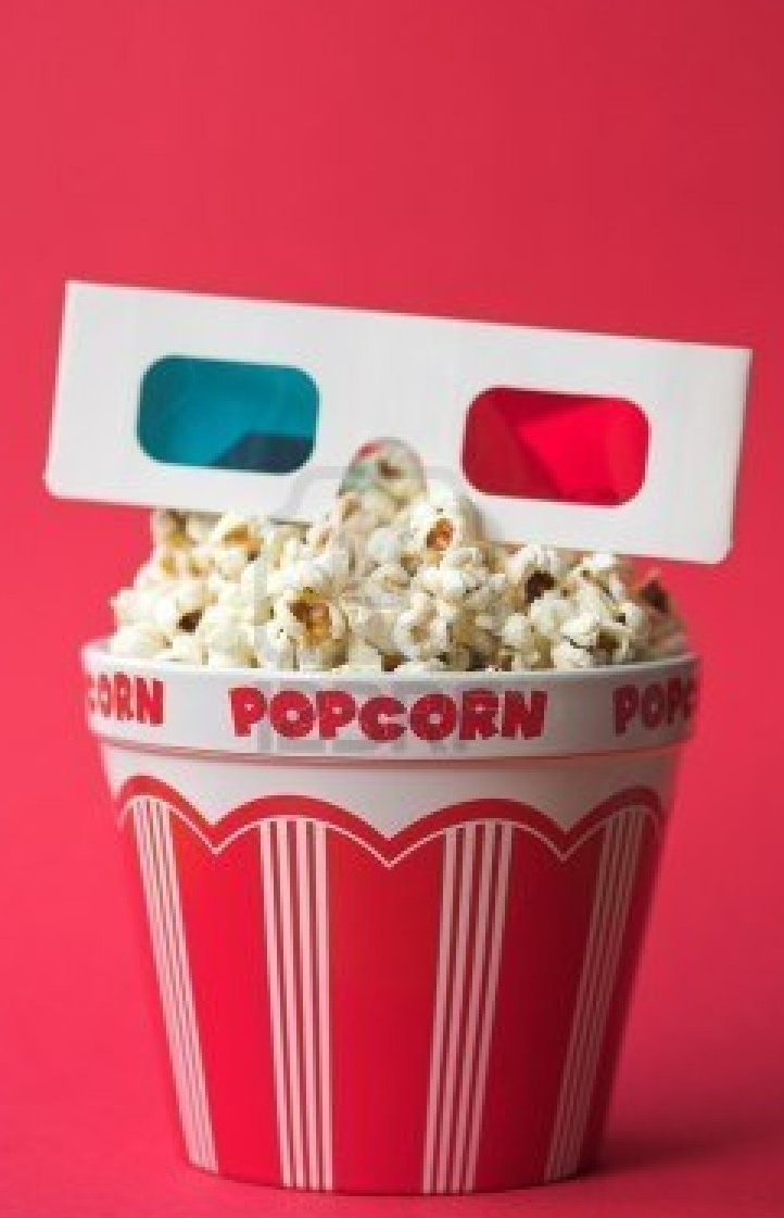 Попкорн и 3д очки