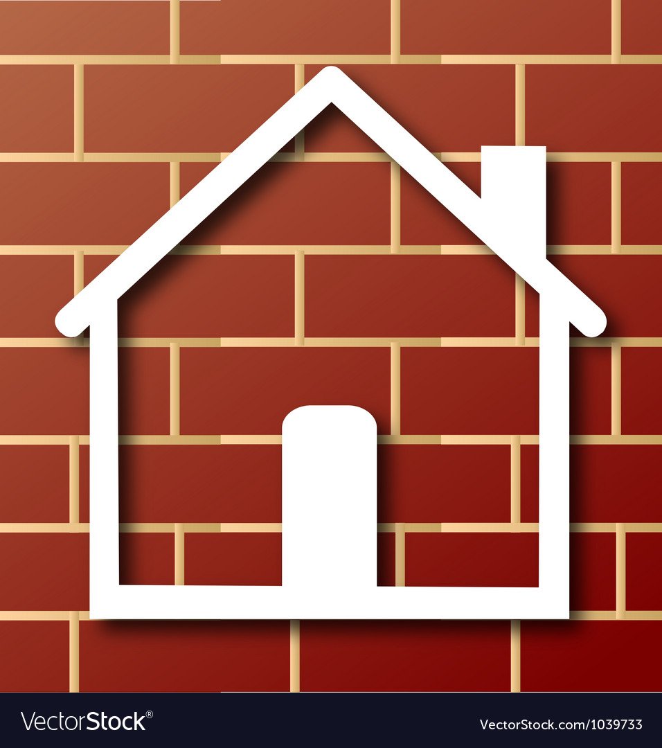 Кирпичный дом иконка