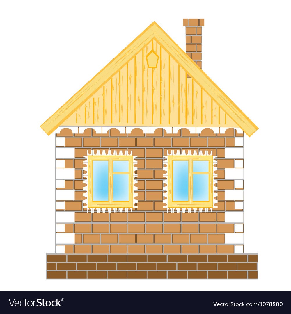 Домик из кирпича для детей