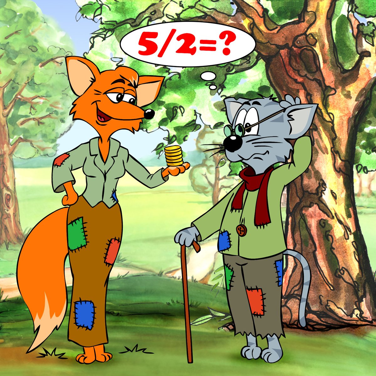 Лиса Алиса и кот Базилио игрушки купить СПБ