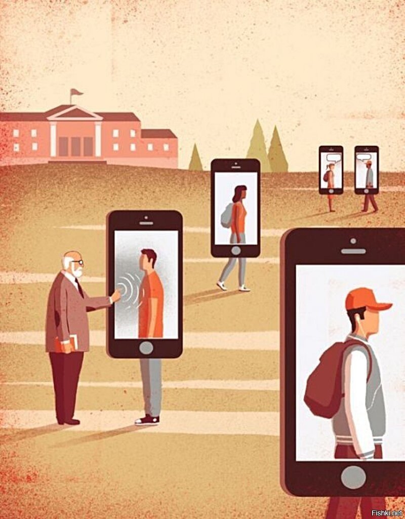 Фон на тему социальные сети