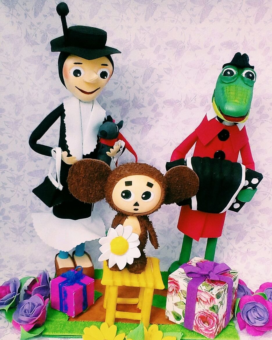 Чебурашка и крокодил Гена мультфильм