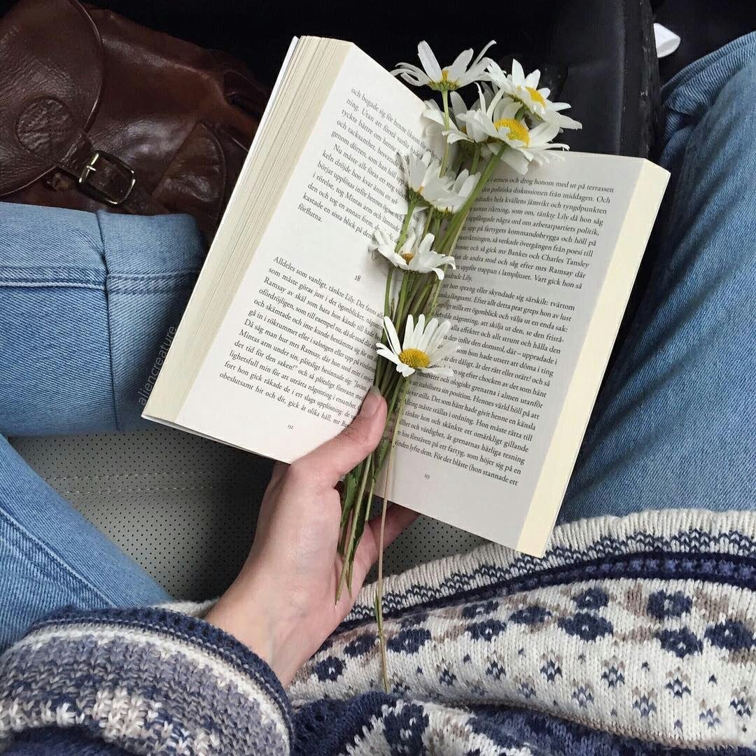 Эстетика книг и цветов