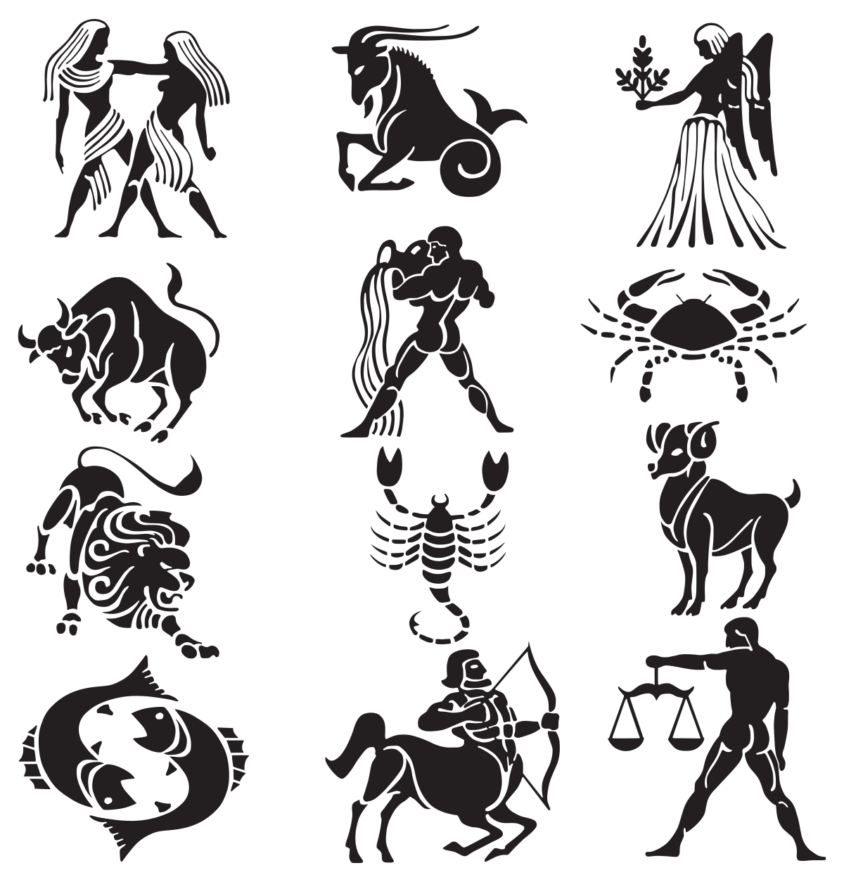 Интересные и необычные изображения знаков зодиака