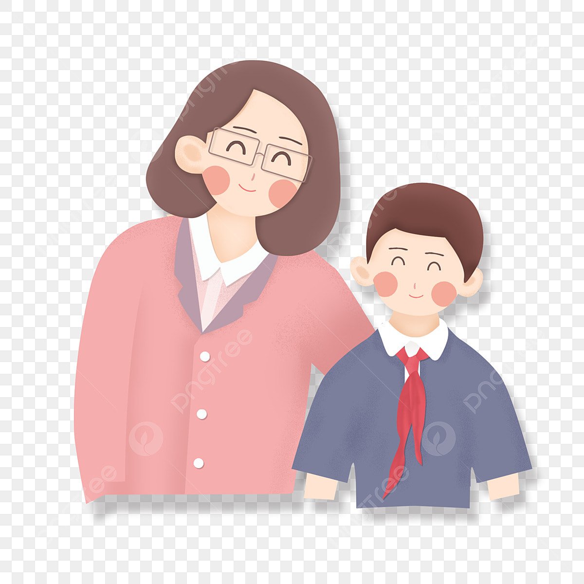 Учитель и ученик вектор