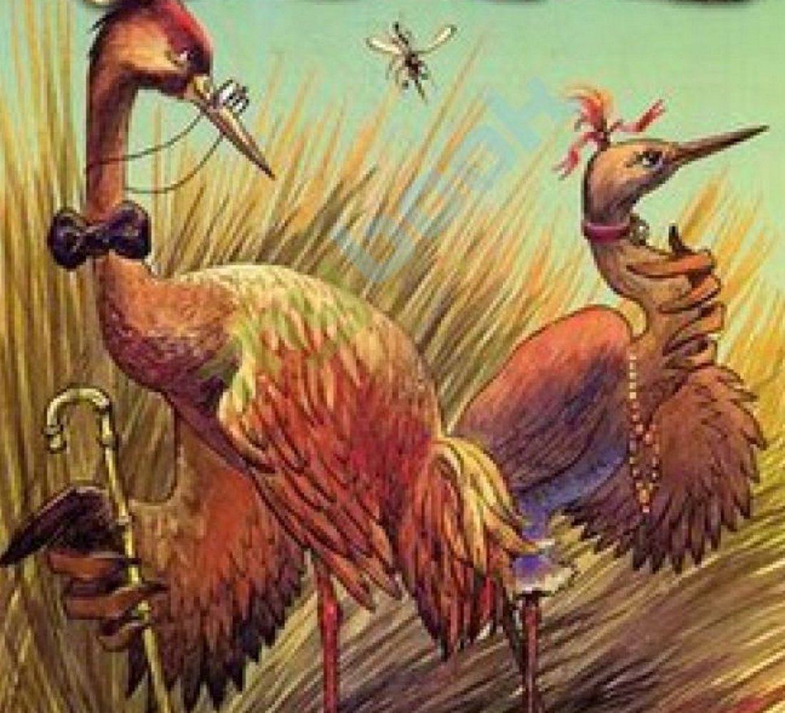 Сказки Владимира Даля журавль и цапля