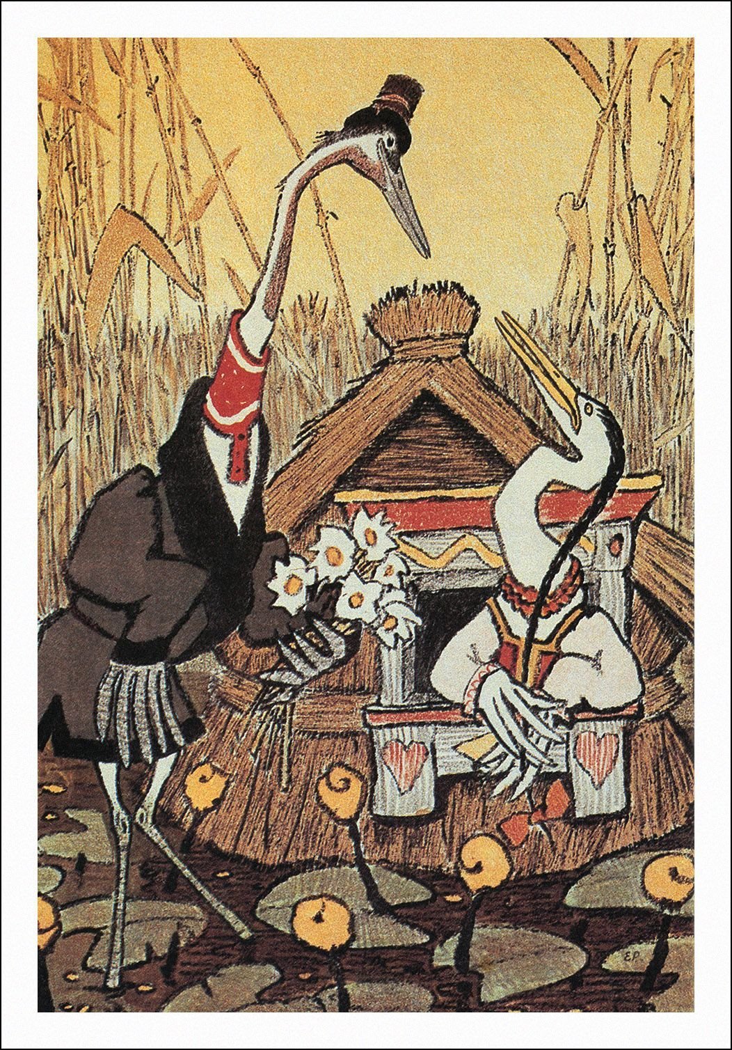 Русские народные сказки журавль и цапля