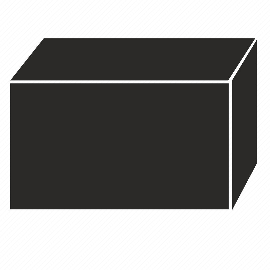 Параллелепипед на белом фоне