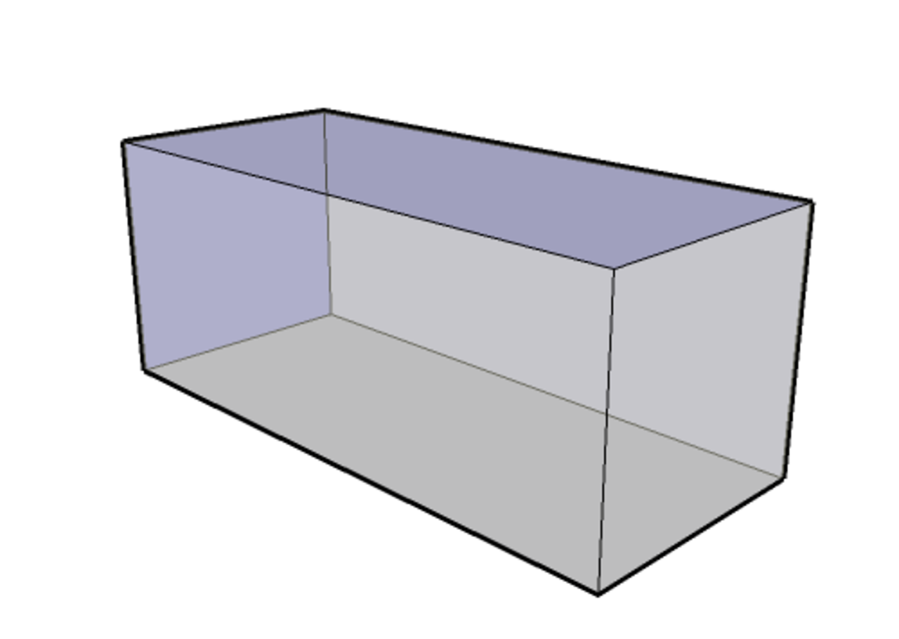 Стандартной прямоугольной. Параллелепипед 3д. 3д модель прямоугольного параллелепипеда. Объемный прямоугольник. Обьёмныйпрямоугольник.