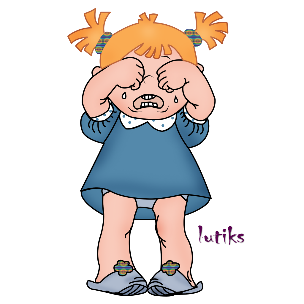 Девочка кричит