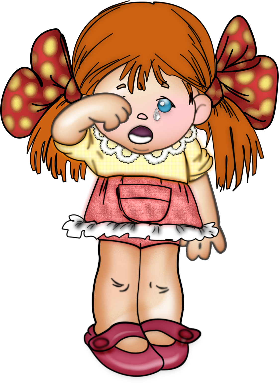 Плачущая девочка для детей