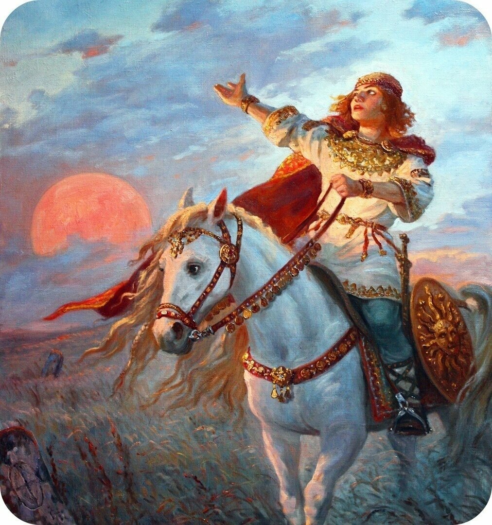 Символ Ярило Бога солнца вектор