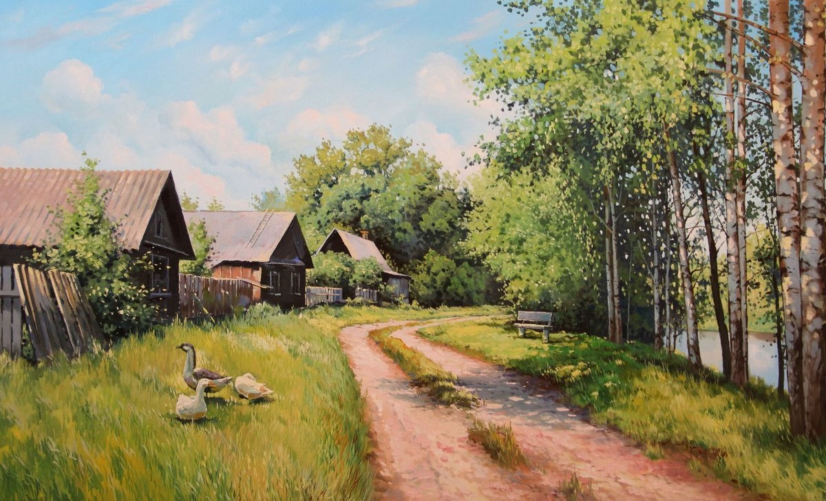 Таранов Вячеслав пейзаж " деревенский пейзаж"