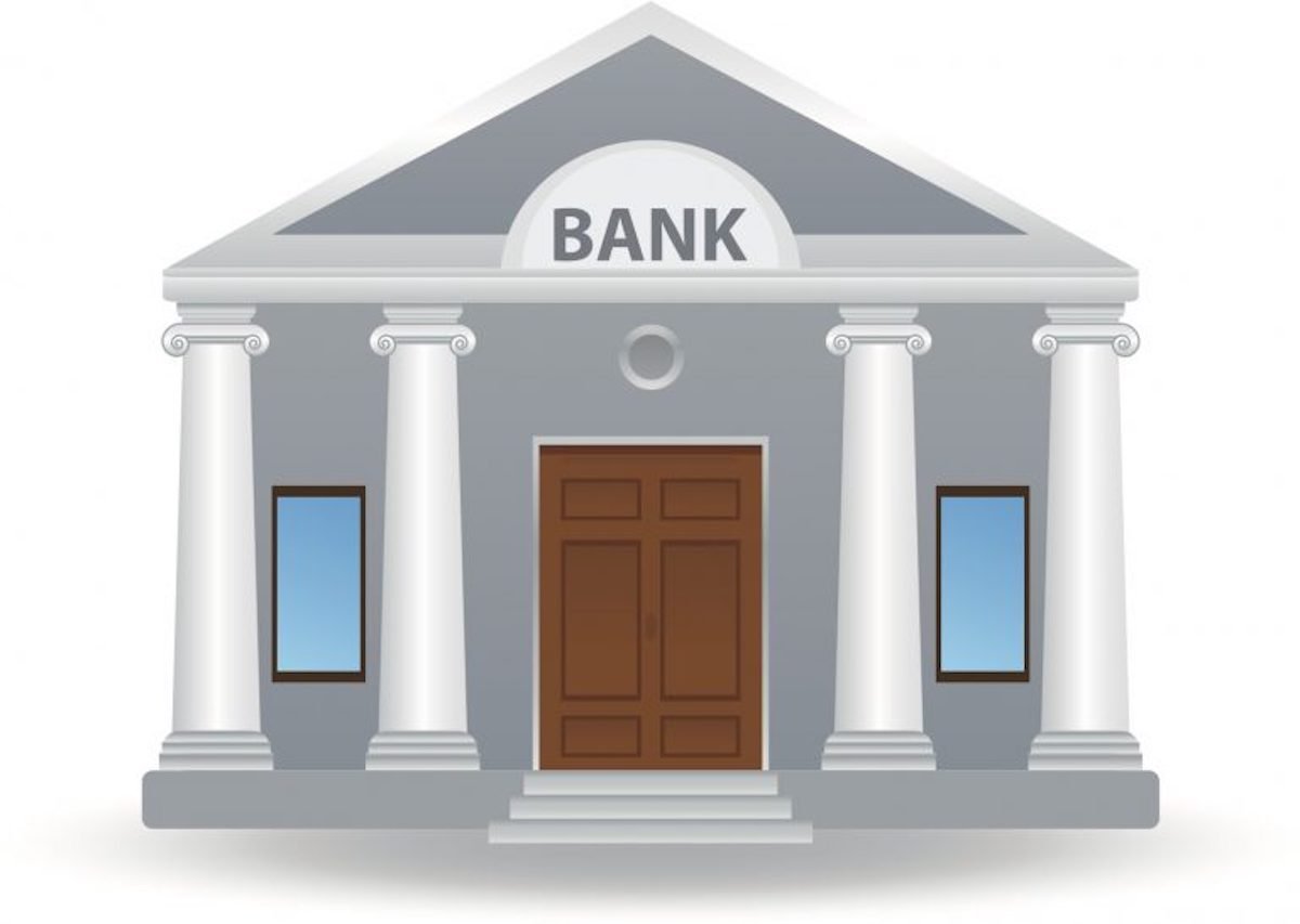 Здание банка без фона