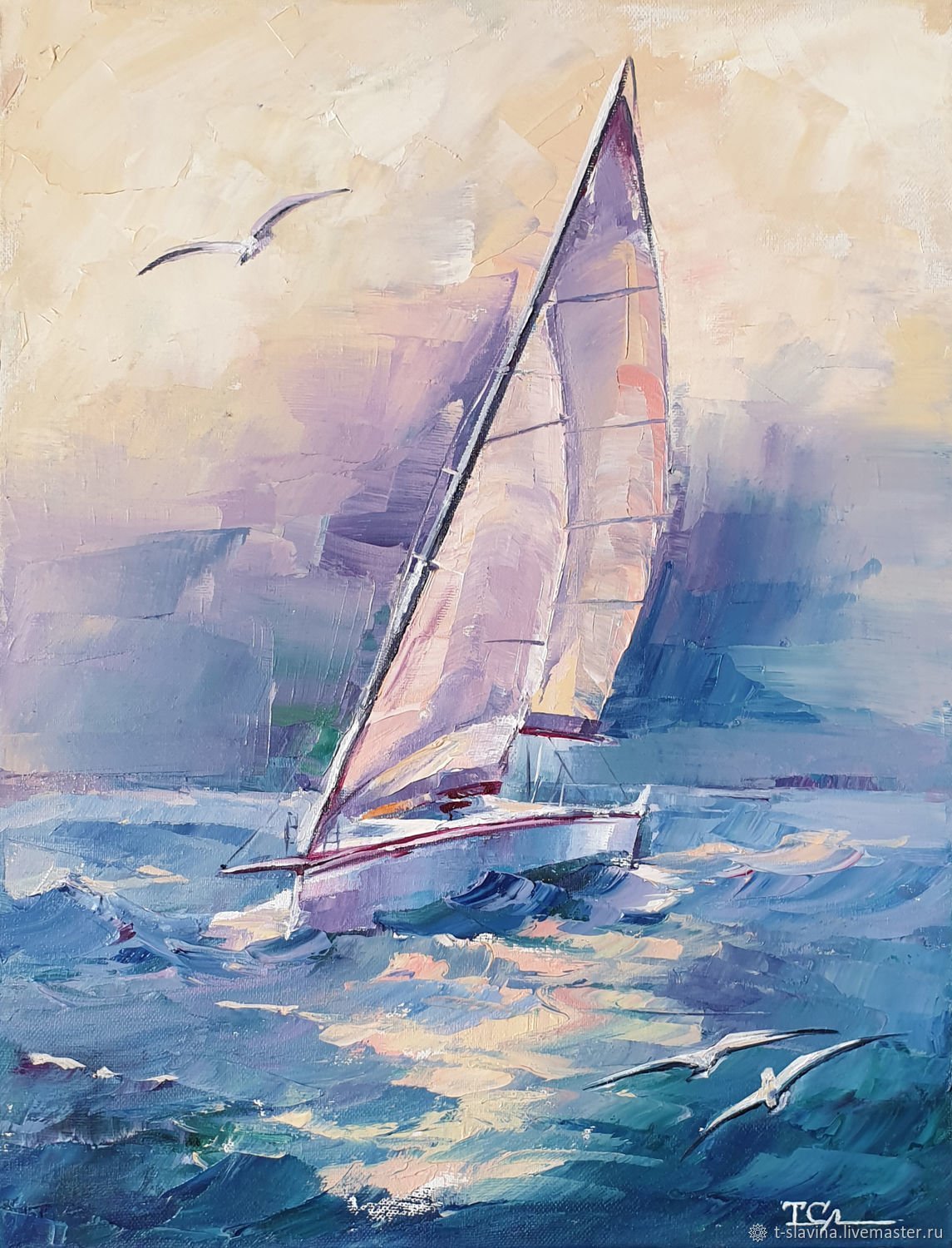 Художник Сорин море лодки