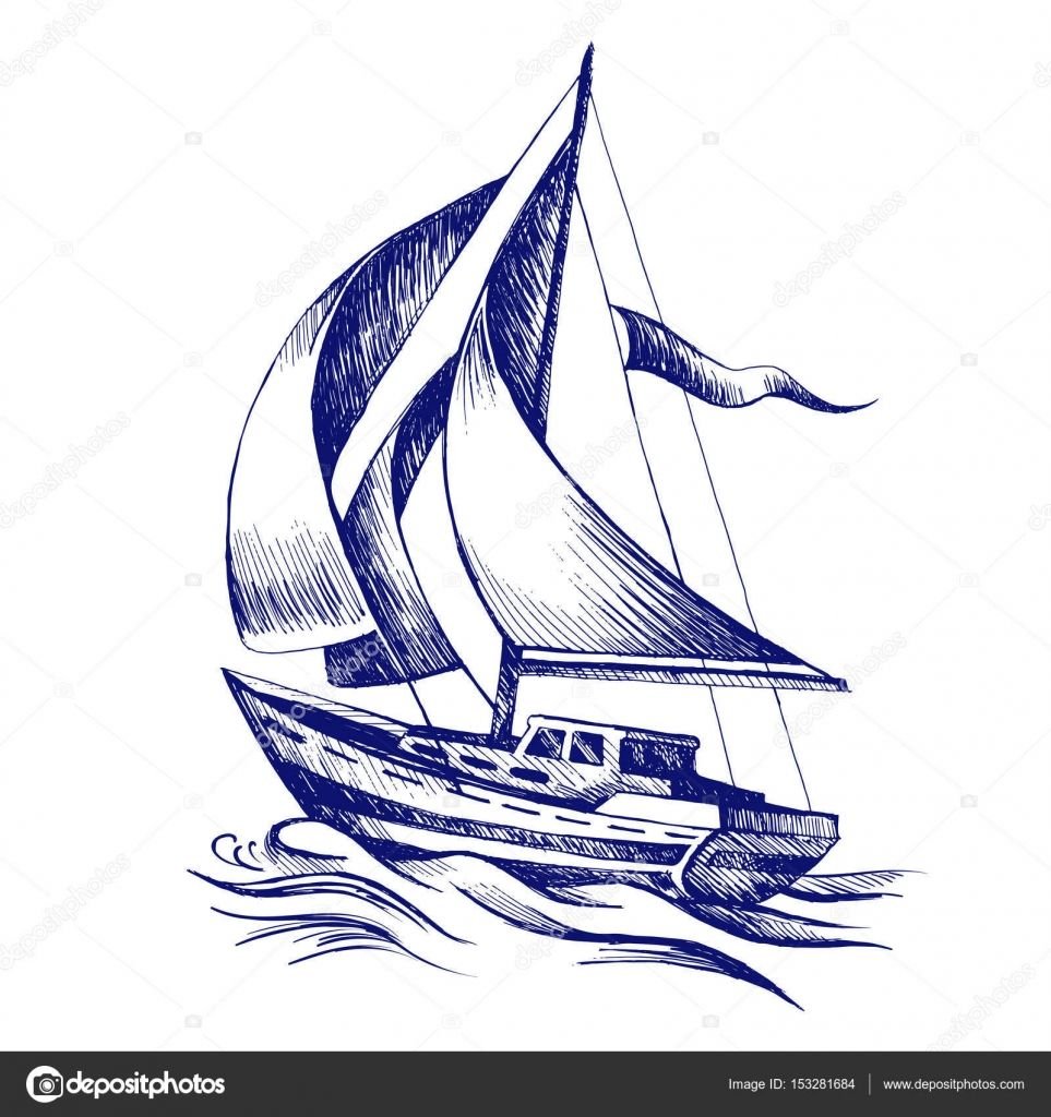 Корабль рисунок