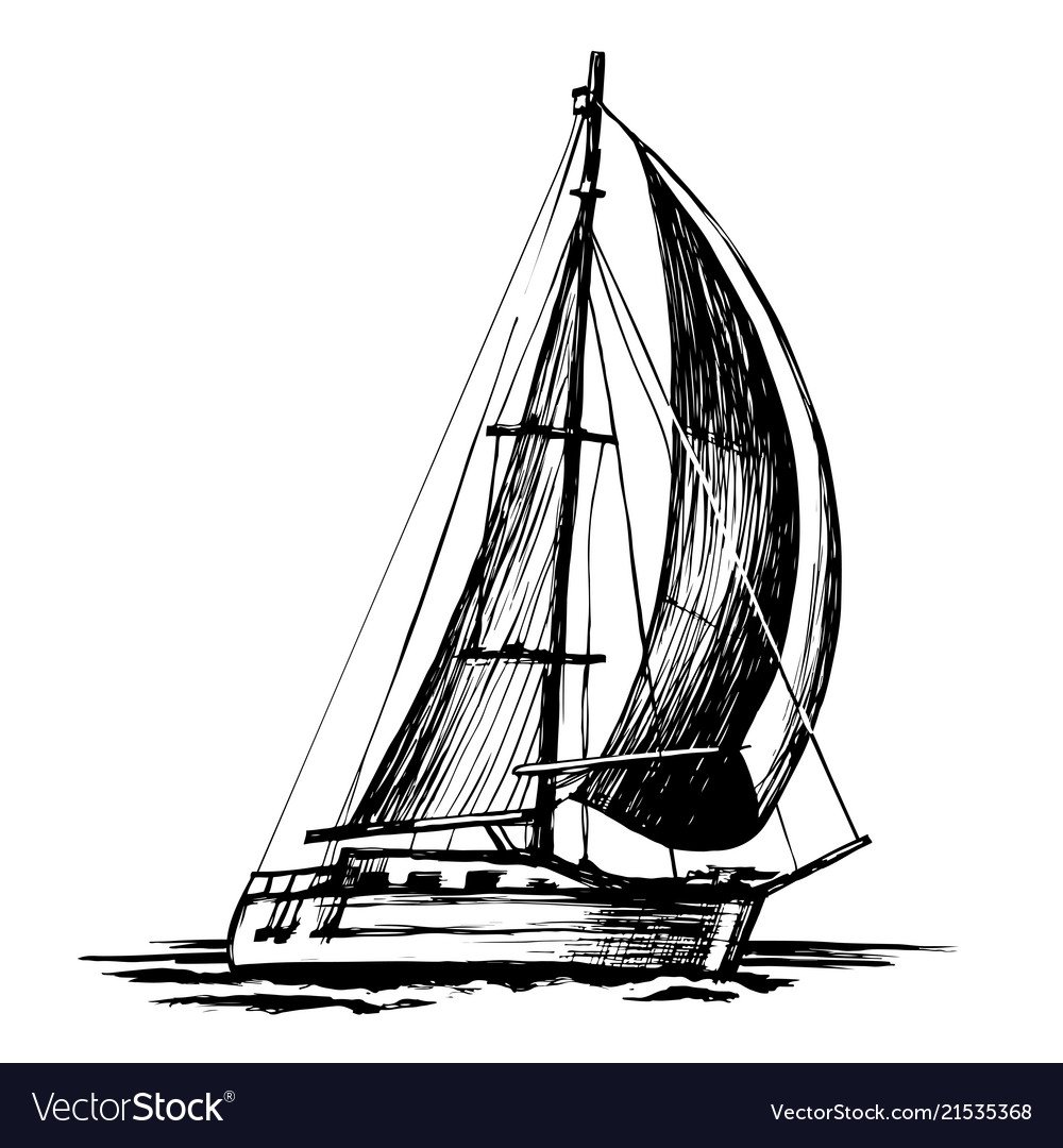 Парусная регата красный Парус