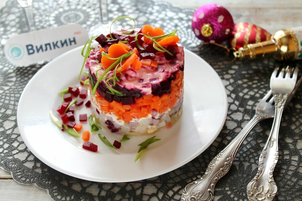 Сельдь под шубой подача