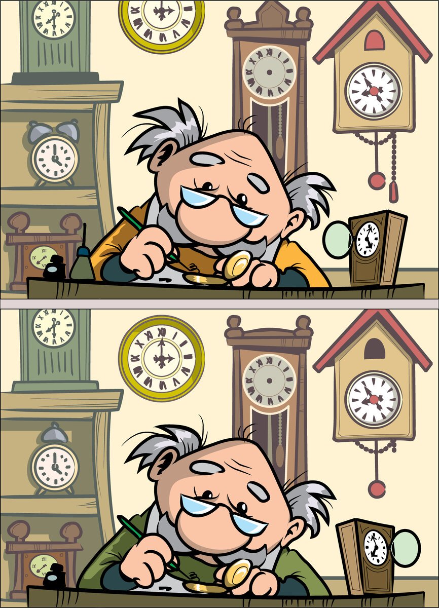 Старинные часы Графика