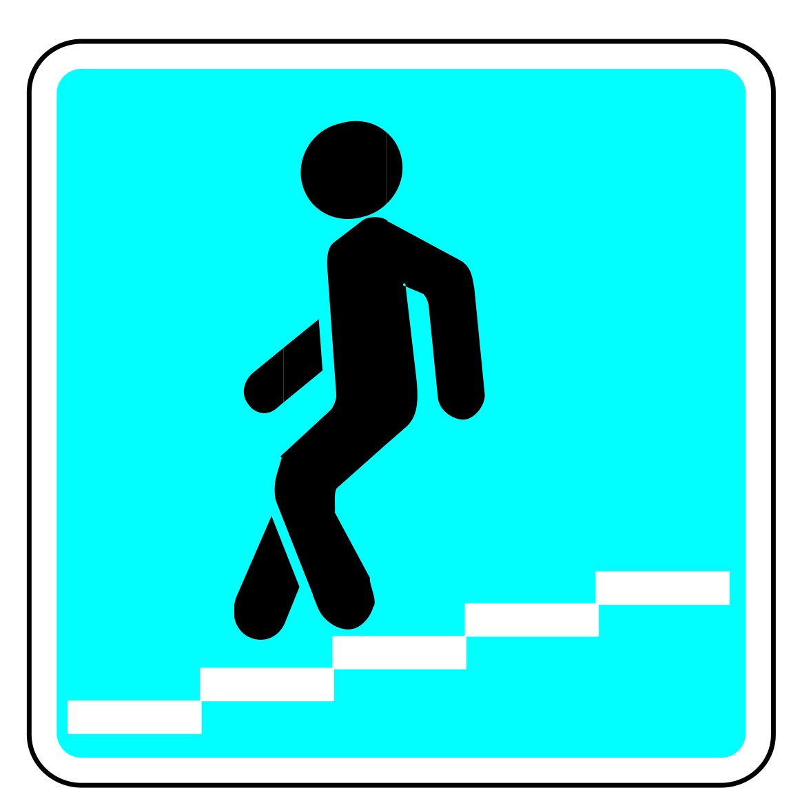 Надземный пешеходный переход знак