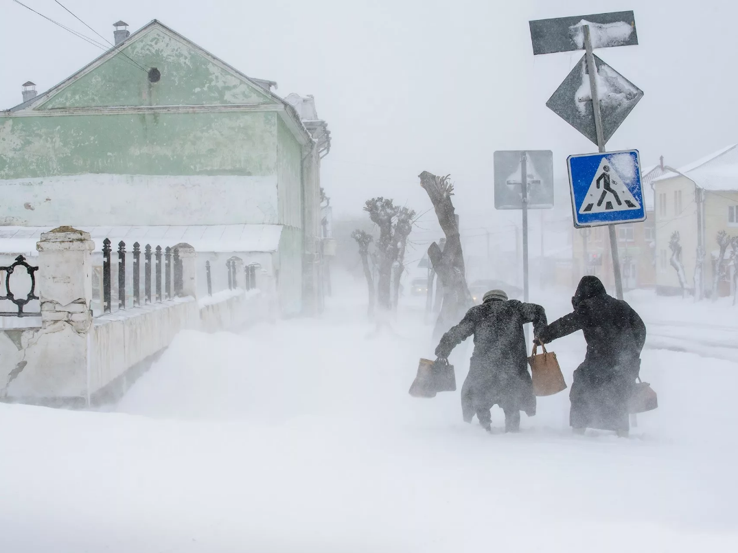 Вьюга в городе
