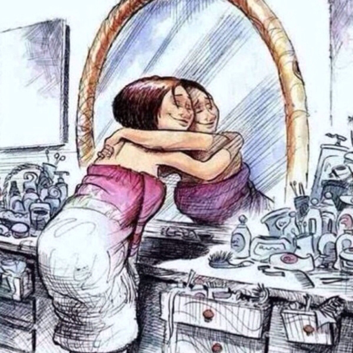 Смешные мультяшные девочки