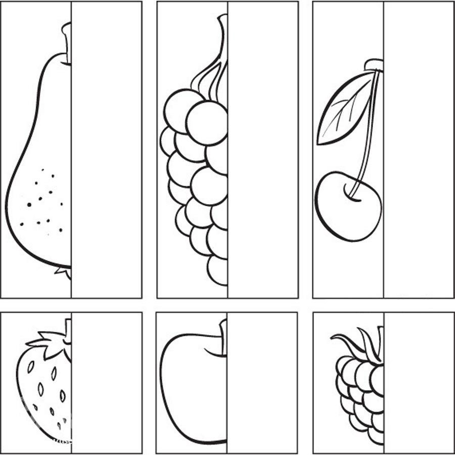 Задания дорисуй вторую половину