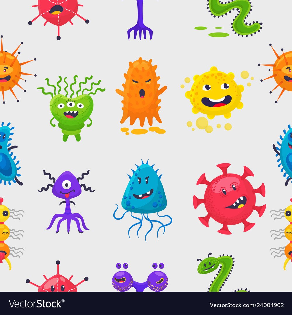 Стилизованные микробы